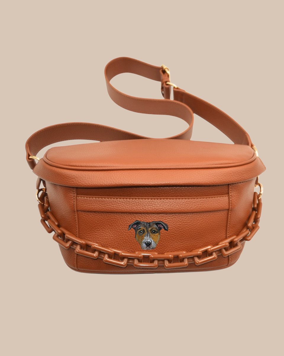 Custom Pet Portrait Dog Walking Bags | Mazie Days