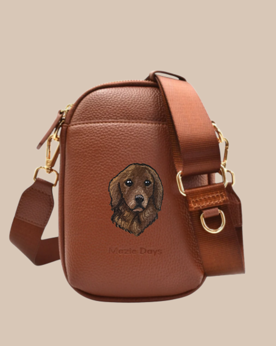 Custom Pet Portrait Dog Walking Bags | Mazie Days